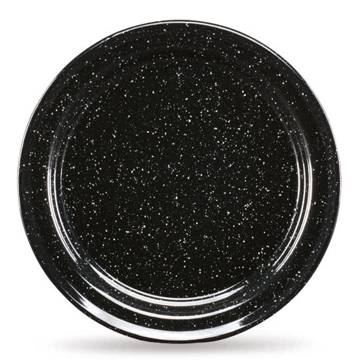 Plato Trinche de 26 cm de Peltre Negro Contiene 6 Piezas